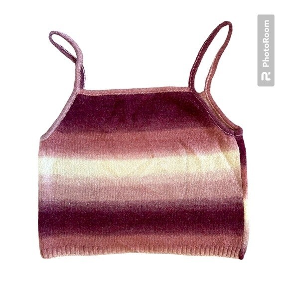 Wayf Natalie Knit Stripe Camisole Top Size L NWT - Picture 3 of 5